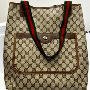 Gucci Vintage Supreme Monogram Tote